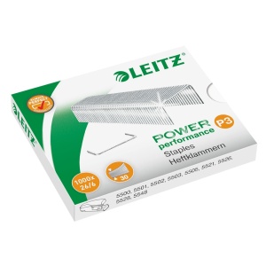 Capse 26/6, 1000 buc/cutie, LEITZ Power P3