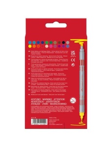 Carioci cu 2 capete, 20 culori/set, FABER-CASTELL - Img 3