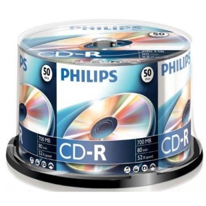 CD-R 50 buc./cutie, 700MB PHILIPS