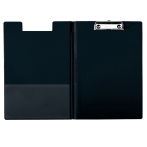 Clipboard dublu plastifiat A4, negru, ESSELTE Standard