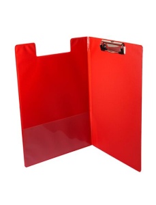 Clipboard dublu plastifiat, A4, rosu, OPTIMA - Img 3