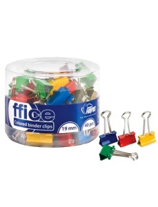 Clips color 19 mm, 40 buc/cutie, FORPUS