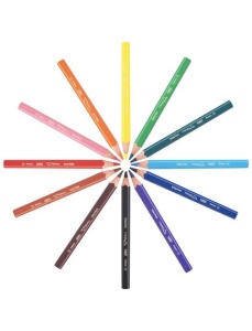 Creioane colorate, 12 culori/set, Evolution Triangle BIC - Img 3