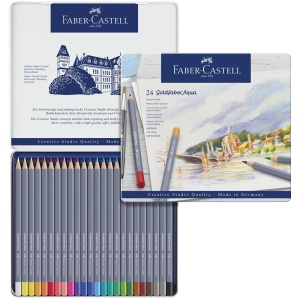 Creioane colorate FABER-CASTELL Goldfaber Aqua 24 culori/set - Img 2