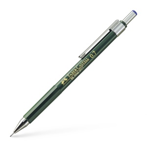 Creion mecanic, 0.7mm, verde, FABER-CASTELL TK-FINE
