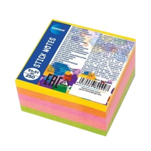 Cub notite autoadeziv 51x51 mm, 250 file, CENTRUM