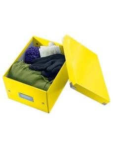 Cutie depozitare mica, 220x160x282 mm, galben, LEITZ WOW Click&Store - Img 2