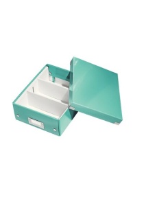 Cutie organizare mica, 220x100x280 mm, turcoaz, LEITZ WOW Click&Store - Img 3