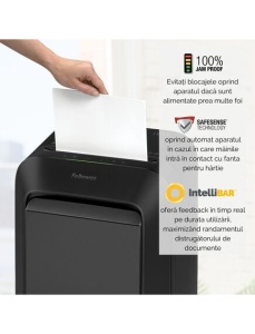 Distrugator documente FELLOWES LX211, 15 coli, micro cross-cut - Img 3