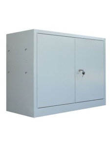 Dulap metalic cu usi batante, 80x38x75 cm, gri, CEHA - Img 2