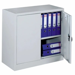 Dulap metalic cu usi batante, 80x38x75 cm, gri, CEHA