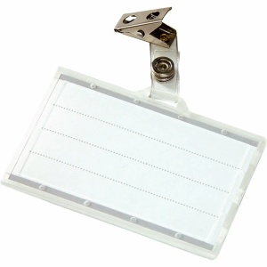 Ecuson orizontal cu clip, 85x50 mm, 50 buc/set, DONAU