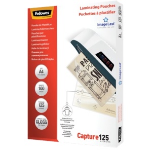 Folie laminare A4 125 microni, 100 buc/top, FELLOWES