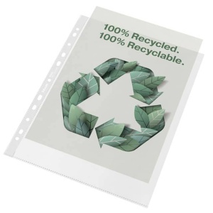 Folii protectie documente, 70 mic, ESSELTE Recycled Maxi, 50 buc/cutie - Img 2
