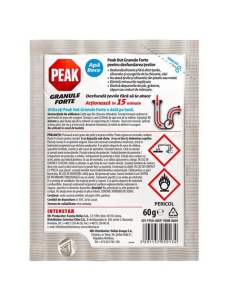 Granule pentru desfundat tevi PEAK OUT, 60 g - Img 2