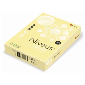 Hartie colorata A4, 80 g/mp, 500 coli/top, galben pal, NIVEUS