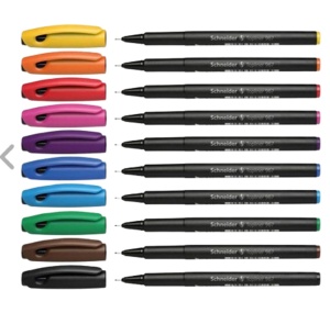 Liner 0.4 mm SCHNEIDER Topline 967, 10 culori/set