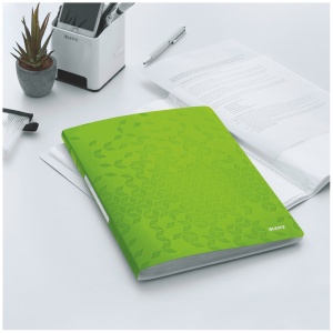 Mapa de prezentare cu 40 folii, A4, coperta flexibila, verde, LEITZ WOW - Img 3