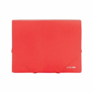 Mapa plastic cu elastic, A4, rosu, ECONOMIX