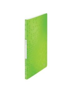 Mapa prezentare cu 20 folii, A4, coperta flexibila, verde, LEITZ WOW