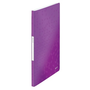 Mapa prezentare cu 20 folii, A4, mov, coperta flexibila, LEITZ WOW
