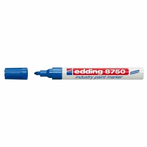 Marker cu vopsea industrial, 2-4 mm, albastru, EDDING 8750