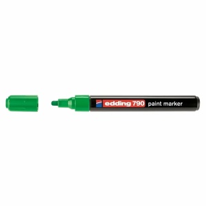 Marker cu vopsea, varf 2-3 mm, verde, EDDING 790