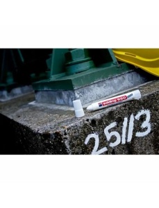 Marker industrial, cerat, 10 mm, alb, EDDING 950 - Img 2