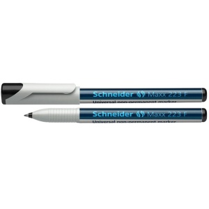 Marker nepermanent, varf rotund 0.7 mm, negru, SCHNEIDER Maxx 223 F