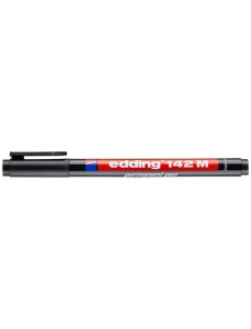 Marker permanent OHP, varf 1 mm, negru, EDDING 142 M - Img 2