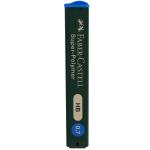Mine creion mecanic, 0,7mm, HB, 12 buc/set, Super-Polymer FABER-CASTELL