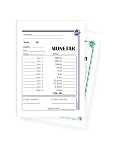 Monetar autocopiativ A6, 2 exemplare