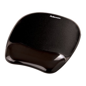 Mouse pad cu suport egonomic pentru incheieturi, negru, FELLOWES
