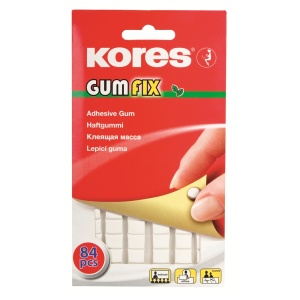 Pastile adezive nepermanente, 50 g, 84 buc/set, Gumfix KORES