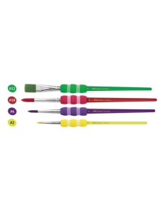 Pensule pictura FABER-CASTELL Soft Touch, 4 buc/set - Img 3