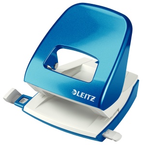 Perforator de birou, metalic, 30 coli, albastru, LEITZ WOW 5008