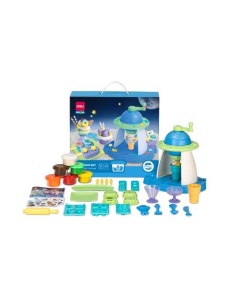 Plastilina 6 culori/set, 240 g, cu 23 accesorii modelaj, Sweets DELI