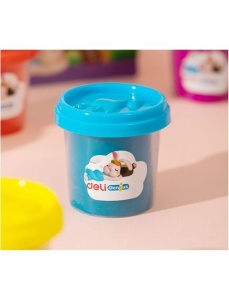 Plastilina modelatoare 12 culori/set, 100 g, Dough DELI - Img 5