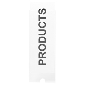 Porteticheta autoadeziva + insert, 25 x 75mm, 12 buc/set, PROBECO