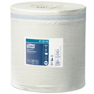 Prosop hartie rola cu derulare centrala, TORK Reflex M4, 299.9 m/rola, 6 role/set - Img 2