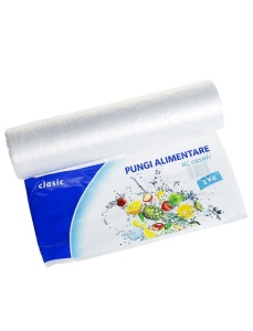 Pungi ambalare alimente, 2 kg, 25x30 cm, 350 buc/rola, SAFIR Clasic