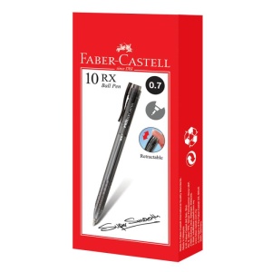 Roller cu gel, varf 0.7 mm, negru, RX7 FABER-CASTELL - Img 3