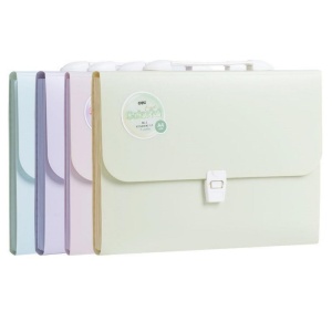 Servieta plastic cu burduf, 7 compartimente, DELI Colorful - Img 1