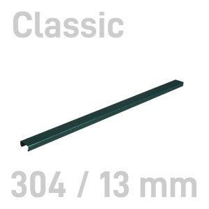 Sina metalica structura panzata, A4, 13 mm, 10 buc/set, verde, OPUS