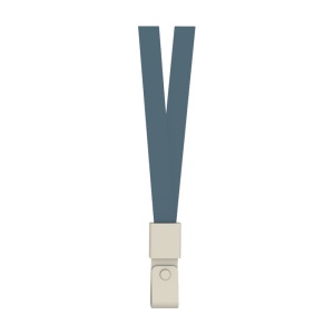 Snur textil pentru ecuson 1.5 cm, capsa plastic, 12 buc/set, albastru, DELI - Img 2