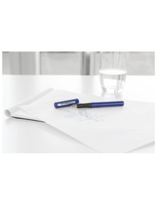 Stilou scolar FABER-CASTELL+ set 6 rezerve, albastru - Img 2