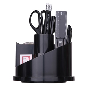 Suport accesorii birou, 7 compartimente, echipat 16 piese, DELI