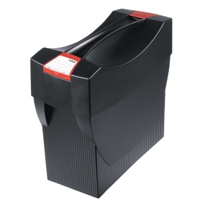 Suport pentru 20 dosare suspendate, cu capac, negru, HAN Swing Plus - Img 1