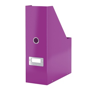Suport vertical din carton laminat, cataloage, mov, LEITZ WOW - Img 2