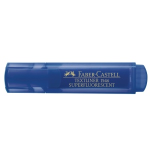 Textmarker super-fluorescent, varf 1-5 mm, albastru, 1546 FABER-CASTELL - Img 4